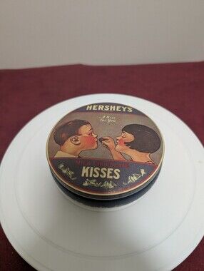 Vintage 1982 Hershey's Chocolate Kisses Tin